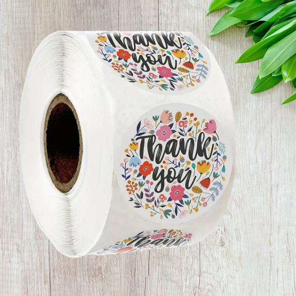 No Brand Other - *NEW* 500pcs Thank You Stickers For Envelopes, Packaging, Gifts